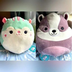 NWT *RARE* Mita the Badger & Serene the Squirrel 12” in FLIPAMALLOW